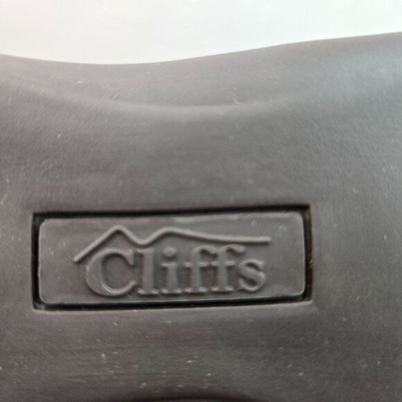 Cliffs Ballet Flats 7 Wide Fit Dark Brown Pleated Preppy Comfort Ballerina Shoes - Picture 9 of 11